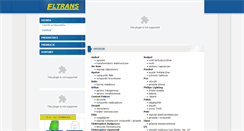 Desktop Screenshot of eltrans-piekary.pl